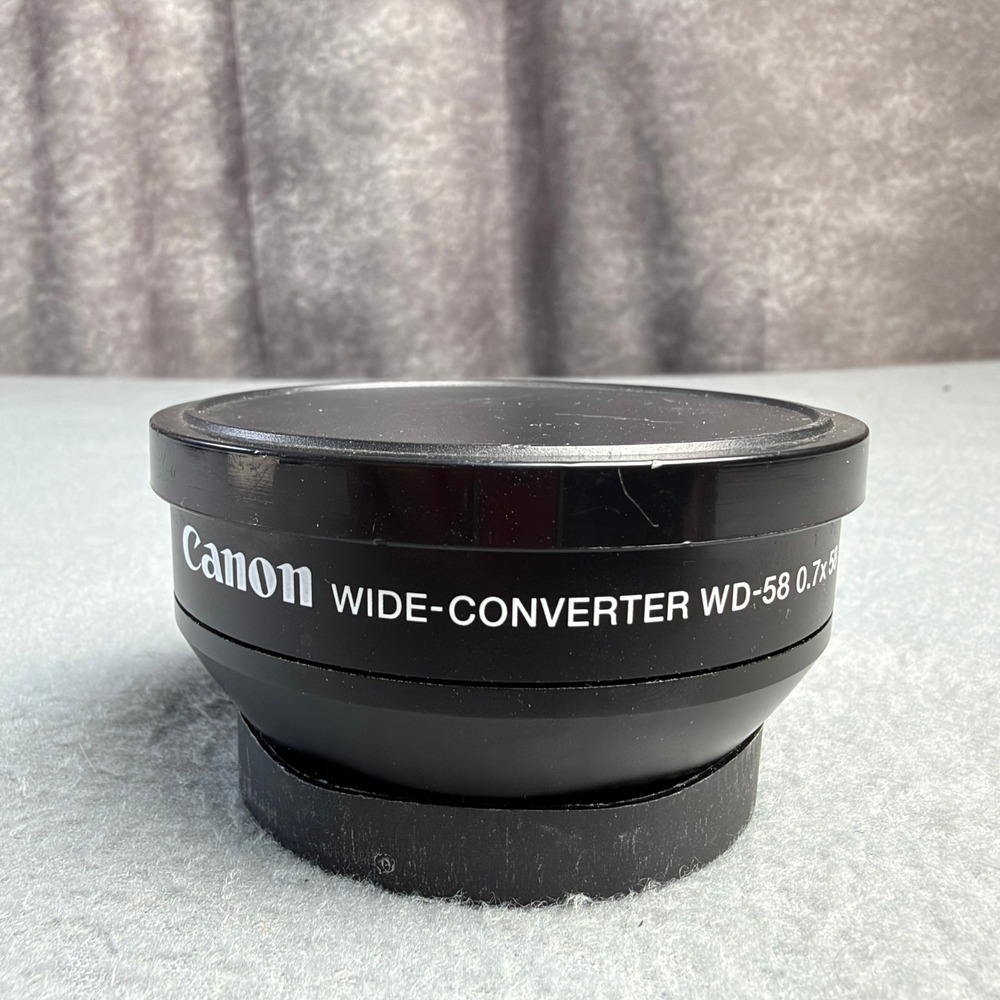 Canon WD-58 0.7x 58 Wide-Converter Lens Japan 58mm Thread with Caps